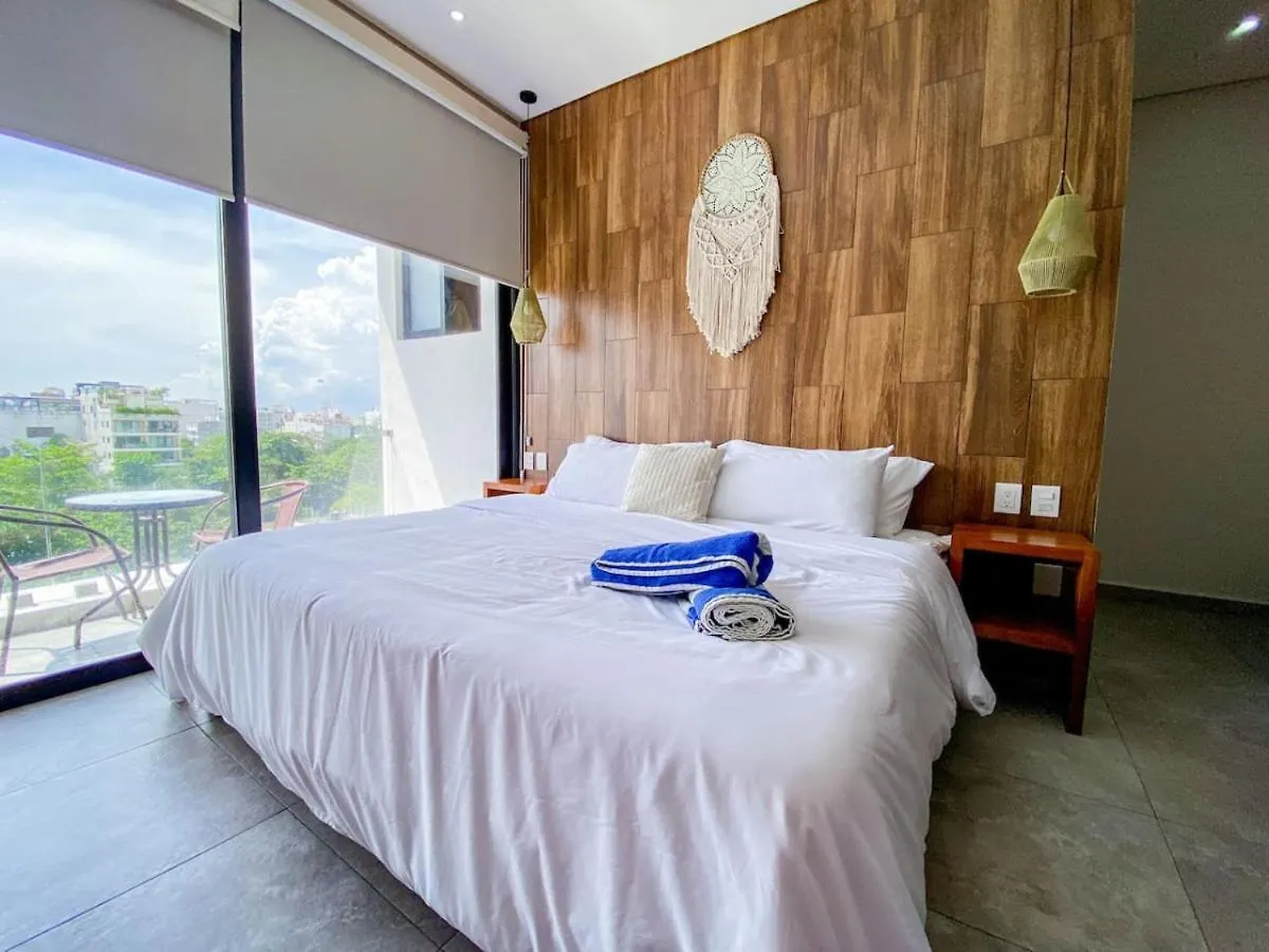 Lägenhet Shiny Studio On 5Th Ave With Pool And Gym Steps To Beach Playa del Carmen