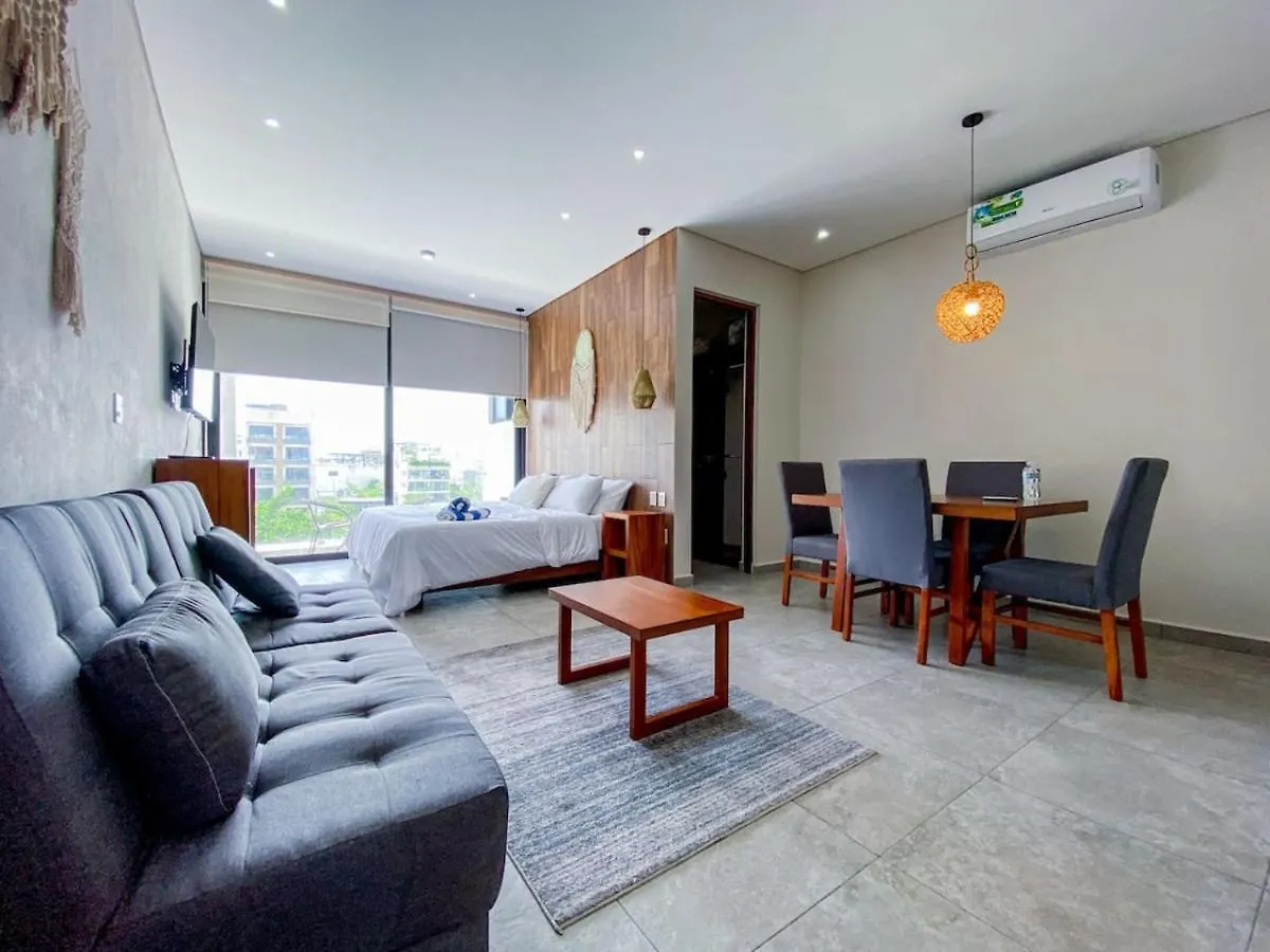 Lägenhet Shiny Studio On 5Th Ave With Pool And Gym Steps To Beach Playa del Carmen